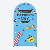 Lofaris Blue Heart Stars Happy Fathers Day Arch Backdrop